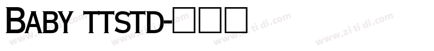 Baby ttstd字体转换